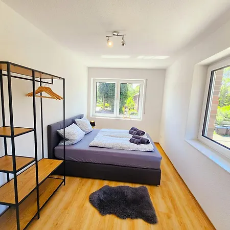 Balkon Aparment2, Meppen, Kueche, Badezimmer, Waschmaschine Apartment