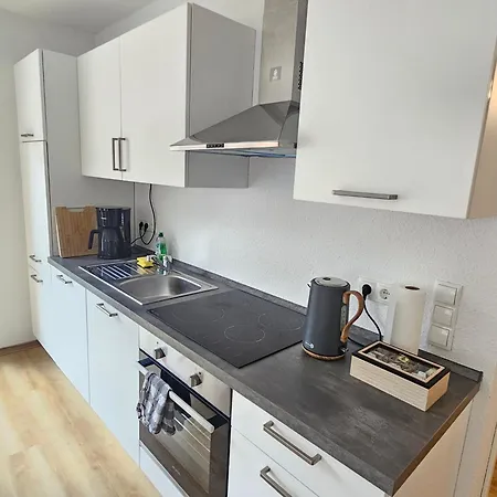 Balkon Aparment2, Meppen, Kueche, Badezimmer, Waschmaschine Meppen